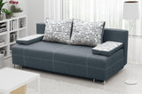 SOFA BED RIVIA 195CM CHOICE OF COLOR / BONELL SPRINGS + FOAMEmail us after placing order eith choosen colors from samples in photos. Include your order number email: Info@annafurniture.co.uk The couch is made of high-quality materials. Its solid frame is