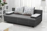 SOFA BED RIVIA 195CM CHOICE OF COLOR / BONELL SPRINGS + FOAMEmail us after placing order eith choosen colors from samples in photos. Include your order number email: Info@annafurniture.co.uk The couch is made of high-quality materials. Its solid frame is