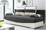 SOFA BED Smily 197CM CHOICE OF COLOR / BONELL SPRINGS + FOAMThe couch is made of high-quality materials. Its solid frame is made of solid wood and furniture board.FABIRCS:OLIMP CLICK HERE The seat and backrest are made of a first-class pin and BONEL type