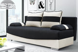 SOFA BED Smily 197CM CHOICE OF COLOR / BONELL SPRINGS + FOAMThe couch is made of high-quality materials. Its solid frame is made of solid wood and furniture board.FABIRCS:OLIMP CLICK HERE The seat and backrest are made of a first-class pin and BONEL type