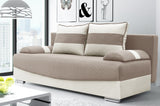 SOFA BED Smily 197CM CHOICE OF COLOR / BONELL SPRINGS + FOAMThe couch is made of high-quality materials. Its solid frame is made of solid wood and furniture board.FABIRCS:OLIMP CLICK HERE The seat and backrest are made of a first-class pin and BONEL type