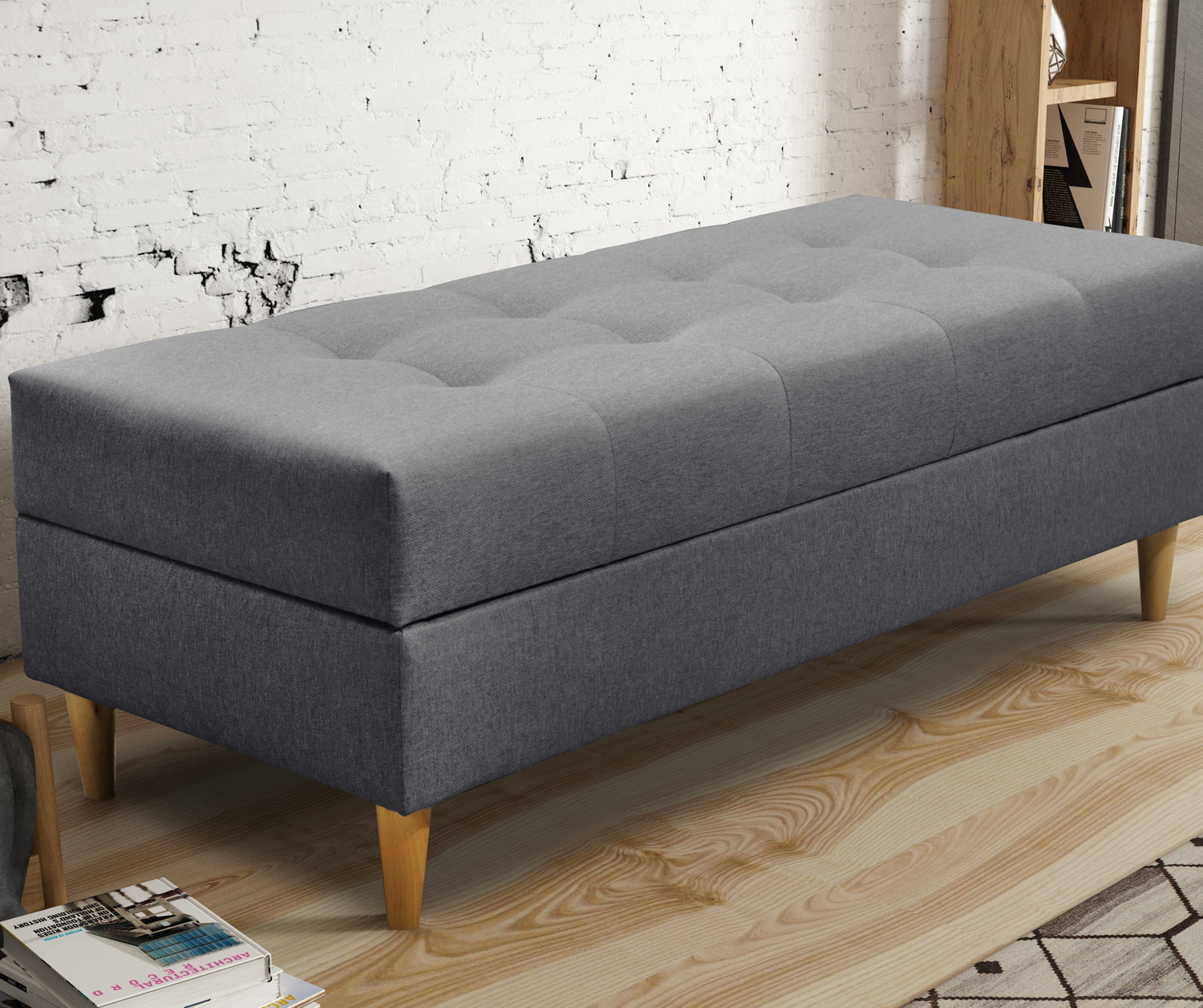OTTOMAN STORAGE BOX 129X55CM MATCHING WITH SOFA BRIAN AND PALMO CHOICE OF COLORSMADE IN MALMO FABRIC CLICK HERESPARK FABRIC CLICK HERESIZE:129X55CMHEIGHT 43CMCAN BE MADE IN DIFFERENT FABRIC/COLOR CONTACT US TO ORDERAnna Furniture