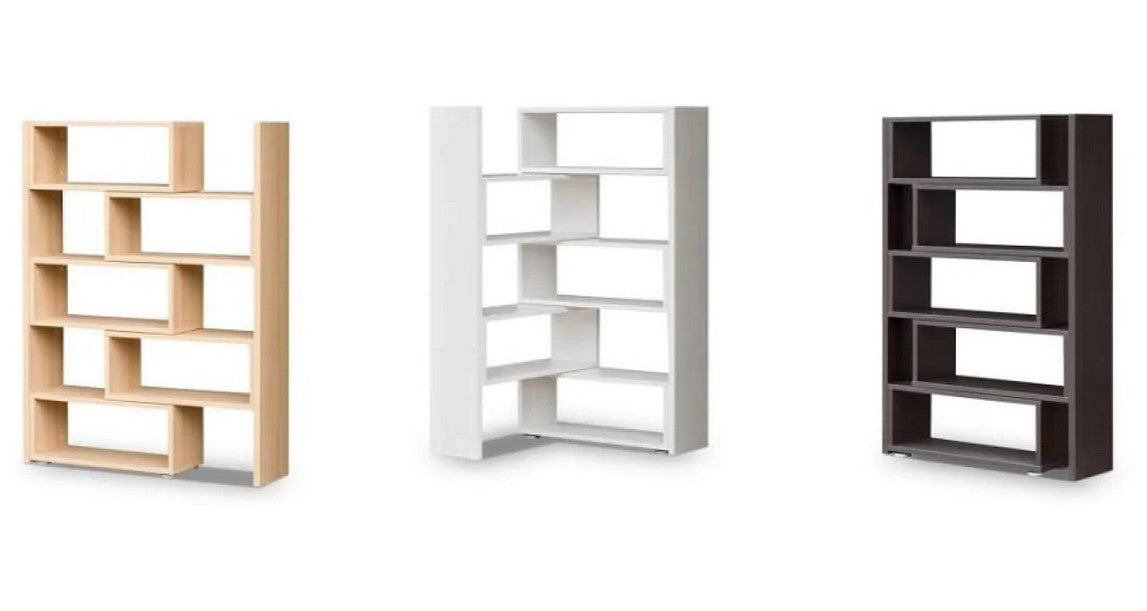 TALL 188CM BOOKCASE SONOMA ADJUSTABLE WIDTH 72-125CMDimensions: width: 725 UP TO 1250 mm, height: 1880 mm, depth: 330 mmMADE OF:- 22 mm laminated board in white- ABS edging 0.4 mmAnna Furniture