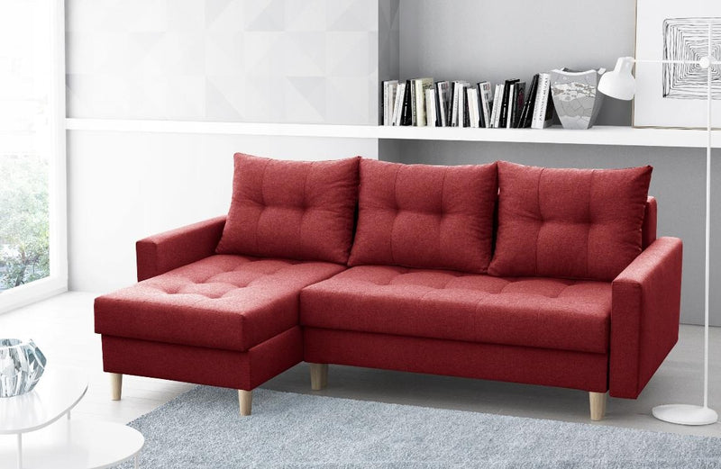 CORNER SOFA BED BRIAN 222x140CM 2X STORAGE SPACE