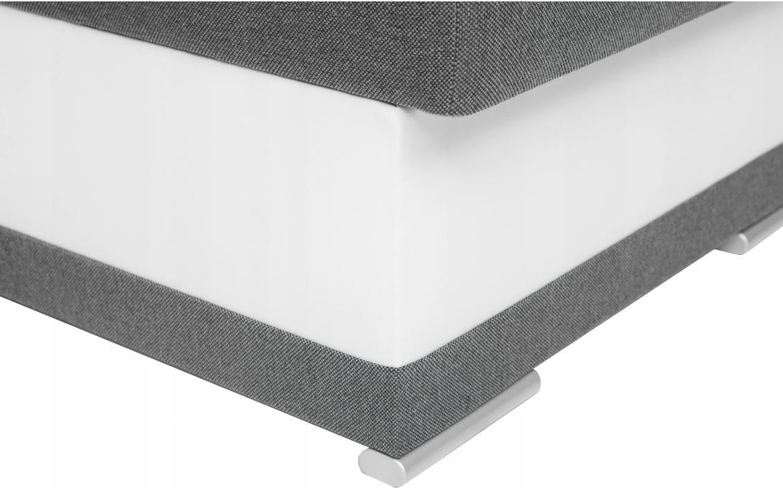 CORNER SOFA BED DINA 236CM 2X STORAGE SPACE GREY/BLACK INARI 91/1114 UNIVERSAL CORNER RIGHT/LEFT CORNER / BONELL SPRINGS + FOAMVIEW ALL COLORS CLICK HERE﻿THIS MODEL IS UNIVERSAL WHICH MEANS YOU CAN CHOOSE CORNER SIDE DURING ASSEMBLYBONELL SPRINGS + FOAM 2