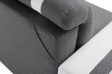 CORNER SOFA BED DINA 236CM 2X STORAGE SPACE GREY/BLACK INARI 91/1114 UNIVERSAL CORNER RIGHT/LEFT CORNER / BONELL SPRINGS + FOAMVIEW ALL COLORS CLICK HERE﻿THIS MODEL IS UNIVERSAL WHICH MEANS YOU CAN CHOOSE CORNER SIDE DURING ASSEMBLYBONELL SPRINGS + FOAM 2