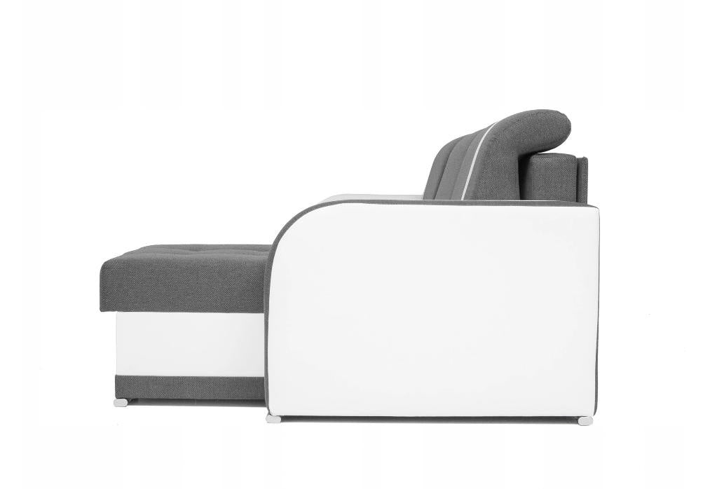 CORNER SOFA BED DINA 236CM 2X STORAGE SPACE CHOICE OF COLOR UNIVERSAL CORNER RIGHT/LEFT CORNER / BONELL SPRINGS + FOAM﻿THIS MODEL IS UNIVERSAL WHICH MEANS YOU CAN CHOOSE CORNER SIDE DURING ASSEMBLYBONELL SPRINGS + FOAM 2X Storage space 3X pillow included