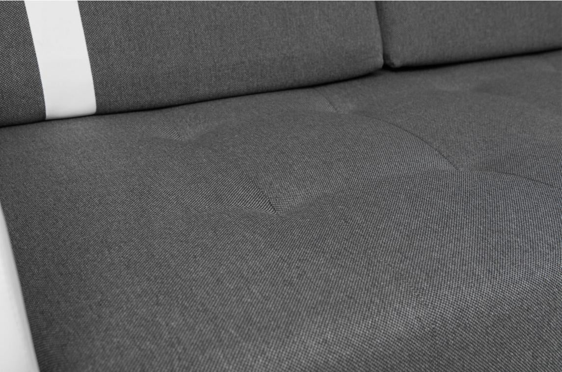 CORNER SOFA BED DINA 236CM 2X STORAGE SPACE GREY/WHITE INARI 96/1115 UNIVERSAL CORNER RIGHT/LEFT CORNER / BONELL SPRINGS + FOAMVIEW ALL COLORS CLICK HERETHIS MODEL IS UNIVERSAL WHICH MEANS YOU CAN CHOOSE CORNER SIDE DURING ASSEMBLYBONELL SPRINGS + FOAM 2X