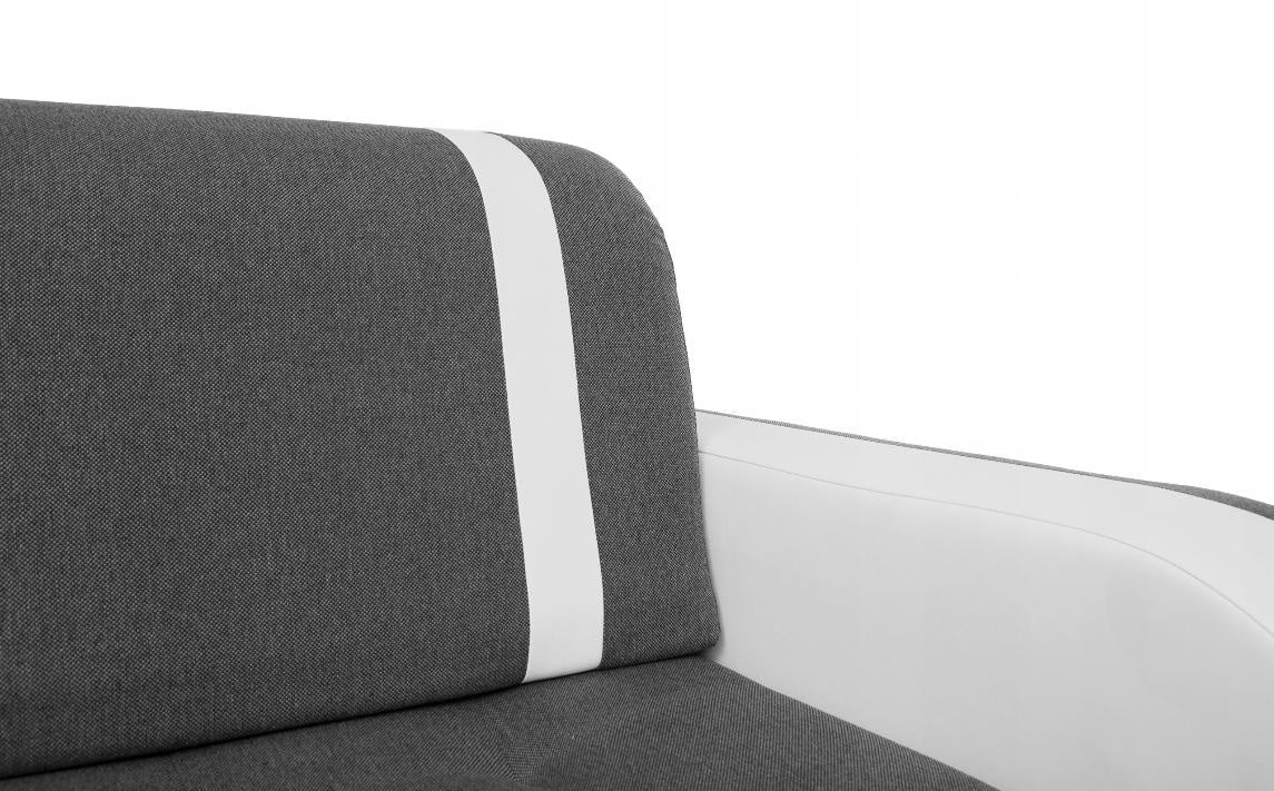 CORNER SOFA BED DINA 236CM 2X STORAGE SPACE GREY/WHITE INARI 96/1115 UNIVERSAL CORNER RIGHT/LEFT CORNER / BONELL SPRINGS + FOAMVIEW ALL COLORS CLICK HERETHIS MODEL IS UNIVERSAL WHICH MEANS YOU CAN CHOOSE CORNER SIDE DURING ASSEMBLYBONELL SPRINGS + FOAM 2X