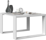 COFFEE TABLE LIVING ROOM LOFT MODERN MINI WHITE 67x67cmfunctionality easy assembly assembly instructions in the packagePerfect for the living room.its made of a double-laminated board with increased hardness, which makes the surface of the furniture more