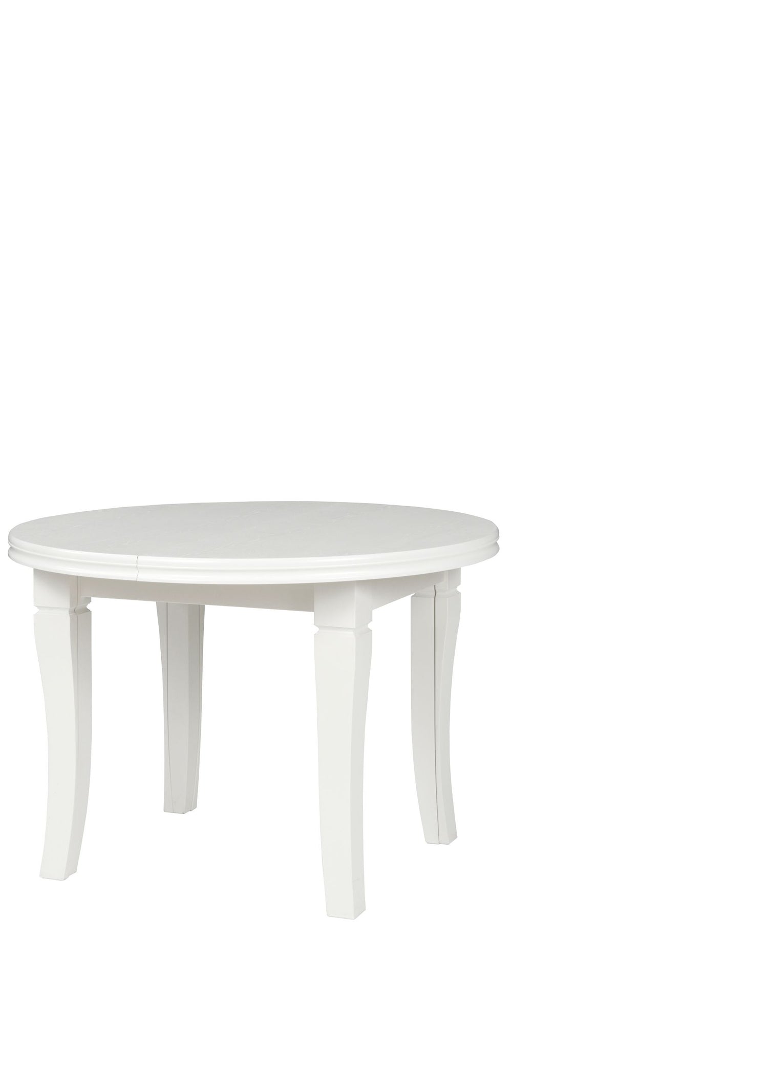 BOSS DINING SET WITH 4 CHAIRS EXTANDABLE TABLETable (natural veneer)Dimensions: ⌀ 110cmheight: 77cmWhen unfolded: 260 x 110 (3 inserts 50 cm each)Chair with a knocker- height: 96cm- width: 55cm- depth: 44cm- seat height: 48 cmAnna Furniture