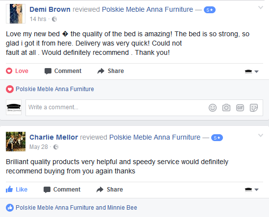 CUSTOMER POHOTOS & REVIEWSVISIT AND LIKE OUR FACEBOOK PAGEAnna Furniture