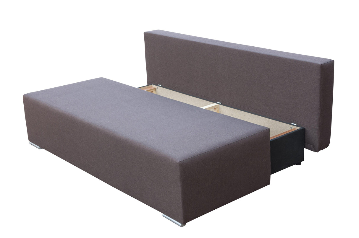 SOFA BED VERA 197CM CHOICE OF COLOR / FOAMMADE IN INARI FABRIC CLICK HEREThe couch is made of high-quality materials. Its solid frame is made of solid wood and furniture board.The seat and backrest are made of first-class foam, which makes it relatively r