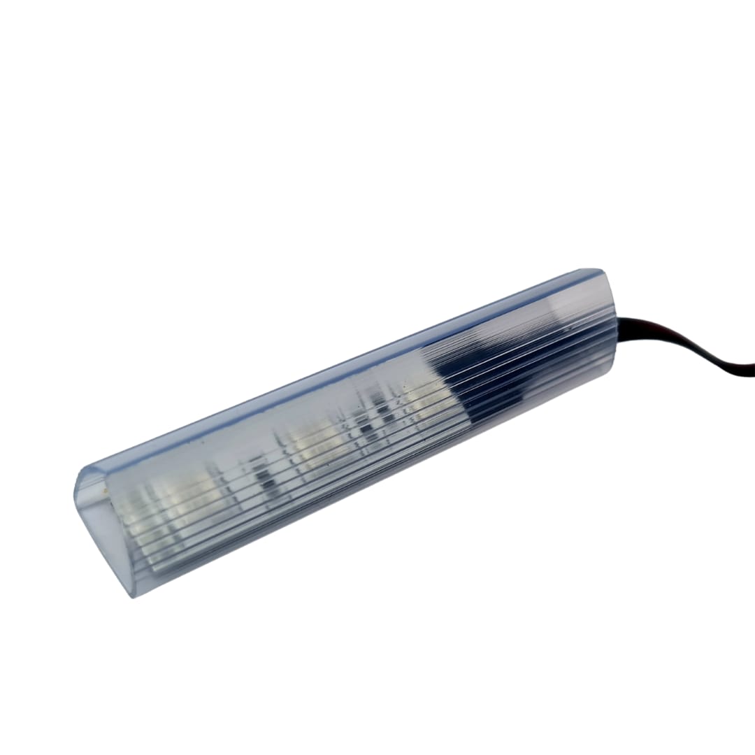 4x RGB LED clips for glass shelves (16 colors remote control LED lights)Technical parameters: number of clips in the set - 4 number of LEDs in each clip - 3 LEDs used - SMD 5050 RGB clip length - 7cm clip housing - transparent cable length from the clip t