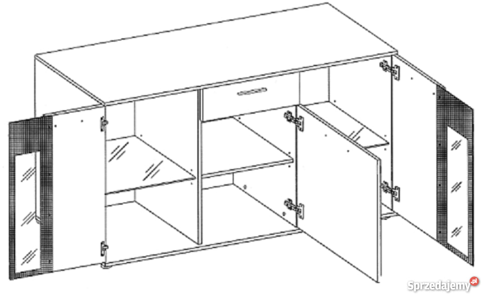 TV WALL UNIT SALSA SET WITH SIDEBOARD SONOMAFlat packed for self-assembly with a clear and easy instructions. Modern design makes it suitable for any interior.CUPBOARD: Dimensions: width 140 cm height 80 cm depth. 40 cm EXTRAS FOR BOTH WALL UNIT AND SIDEB