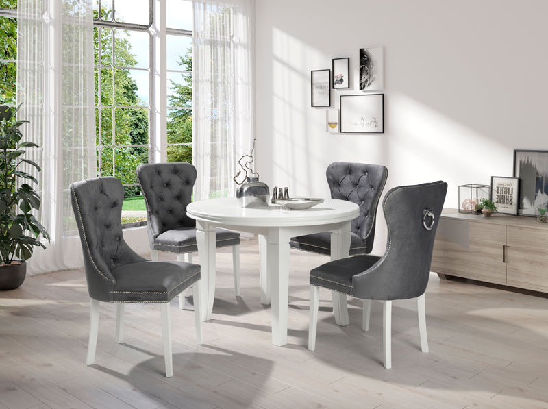 BOSS DINING SET WITH 4 CHAIRS EXTANDABLE TABLE - Anna Furniture