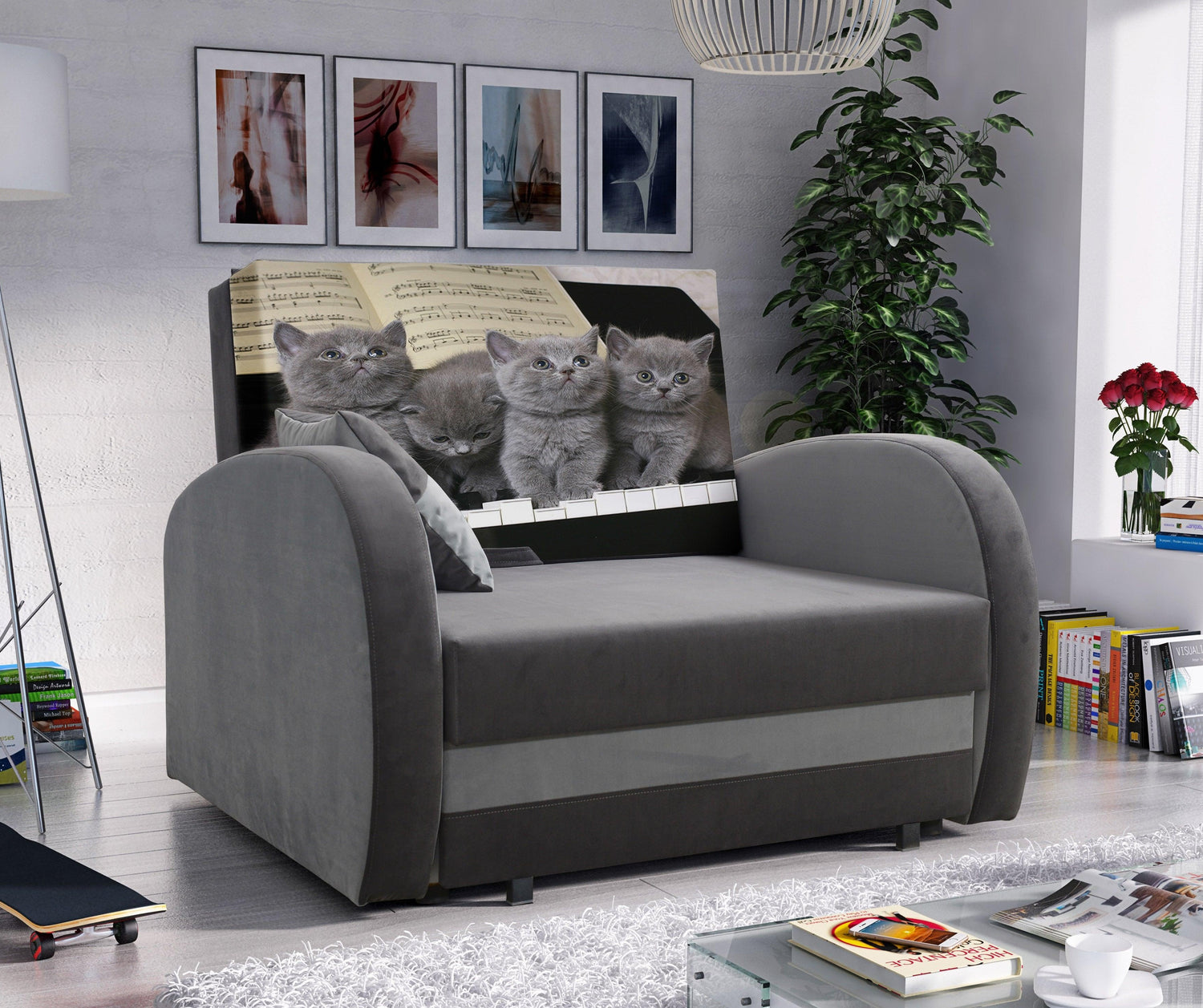 SINGLE SOFA BED TOLA 100CM *CHOICE OF COLORS* EASY CLEAN FABRIC / FOAMDimensions:- width 100 cm- height 85 cm- depth 97 cm- sleeping area 80/195 cm Made on a solid pine skeleton, the structure will allow for long-term and trouble-free use Sleeping functio