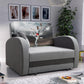SINGLE SOFA BED TOLA 100CM *CHOICE OF COLORS* EASY CLEAN FABRIC / FOAMDimensions:- width 100 cm- height 85 cm- depth 97 cm- sleeping area 80/195 cm Made on a solid pine skeleton, the structure will allow for long-term and trouble-free use Sleeping functio
