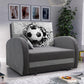 SINGLE SOFA BED TOLA 100CM *CHOICE OF COLORS* EASY CLEAN FABRIC / FOAMDimensions:- width 100 cm- height 85 cm- depth 97 cm- sleeping area 80/195 cm Made on a solid pine skeleton, the structure will allow for long-term and trouble-free use Sleeping functio