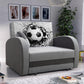 SINGLE SOFA BED TOLA 100CM *CHOICE OF COLORS* EASY CLEAN FABRIC / FOAMDimensions:- width 100 cm- height 85 cm- depth 97 cm- sleeping area 80/195 cm Made on a solid pine skeleton, the structure will allow for long-term and trouble-free use Sleeping functio