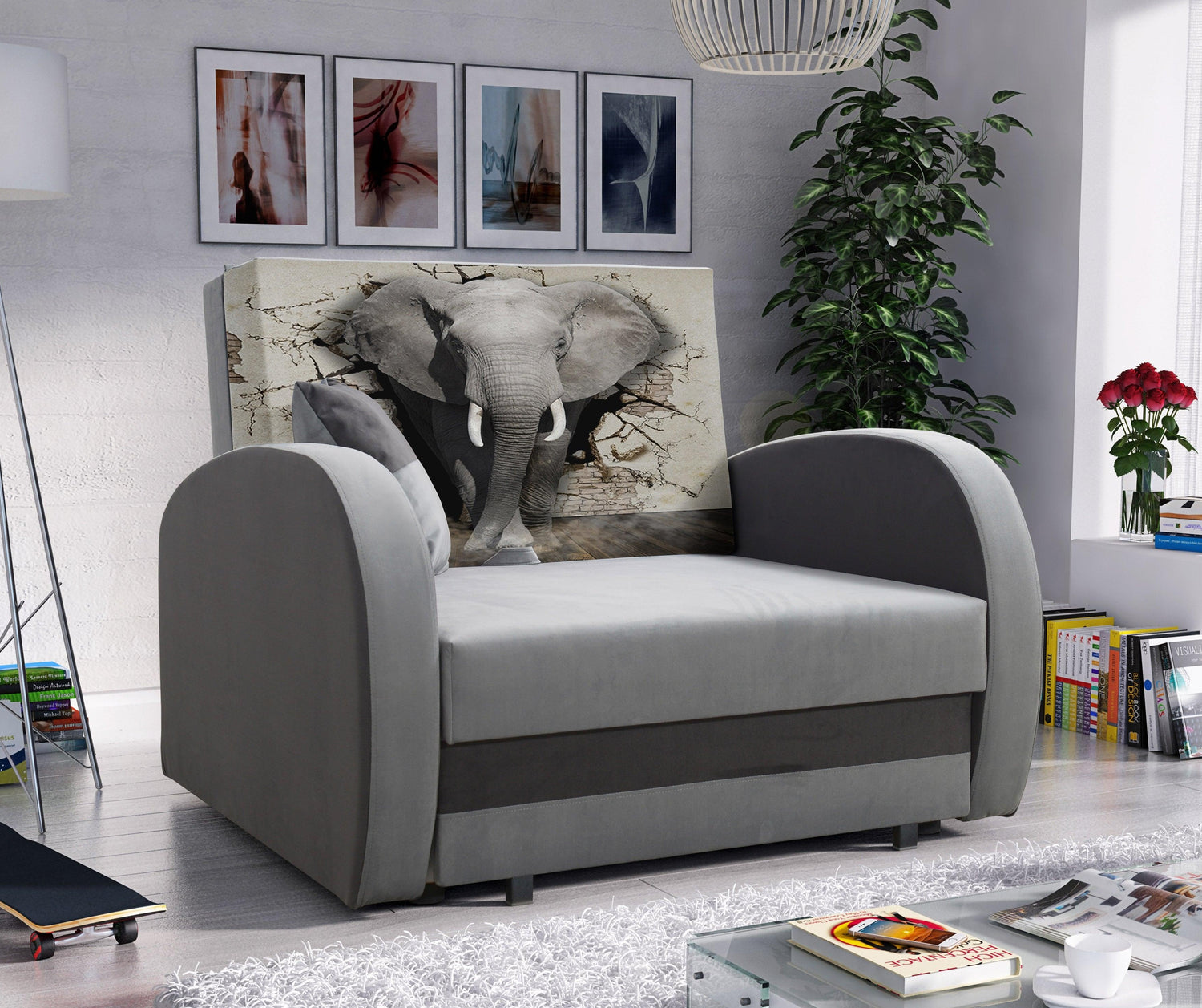 SINGLE SOFA BED TOLA 100CM *CHOICE OF COLORS* EASY CLEAN FABRIC / FOAMDimensions:- width 100 cm- height 85 cm- depth 97 cm- sleeping area 80/195 cm Made on a solid pine skeleton, the structure will allow for long-term and trouble-free use Sleeping functio