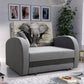 SINGLE SOFA BED TOLA 100CM *CHOICE OF COLORS* EASY CLEAN FABRIC / FOAMDimensions:- width 100 cm- height 85 cm- depth 97 cm- sleeping area 80/195 cm Made on a solid pine skeleton, the structure will allow for long-term and trouble-free use Sleeping functio