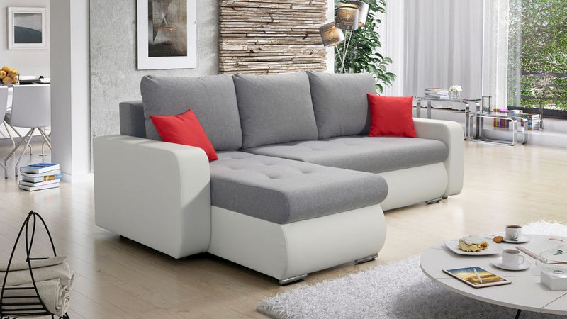 CORNER SOFA BED DAVY CHOICE OF COLOR 238CM - Anna Furniture