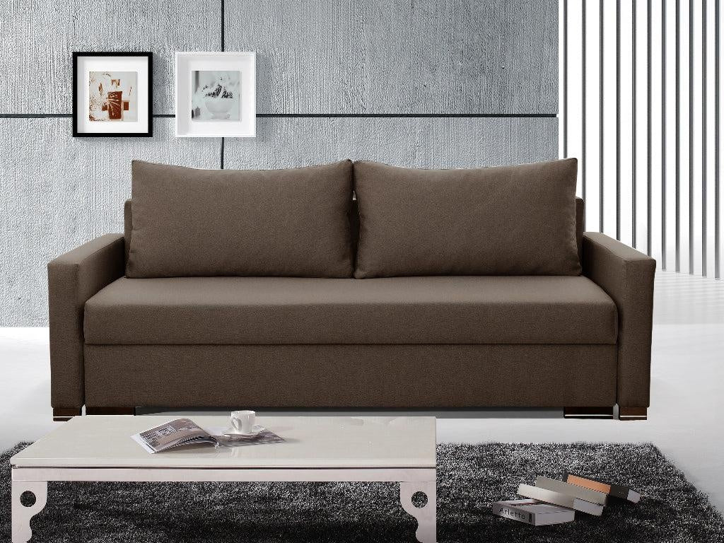 SOFA BED AMY 226cm CHOICE OF 9 COLORS / BONELL SPRINGS + FOAMThe couch is made of high-quality materials. Its solid frame is made of solid wood and furniture board.The seat and backrest are made of a first-class pin and BONEL type springs, which makes it