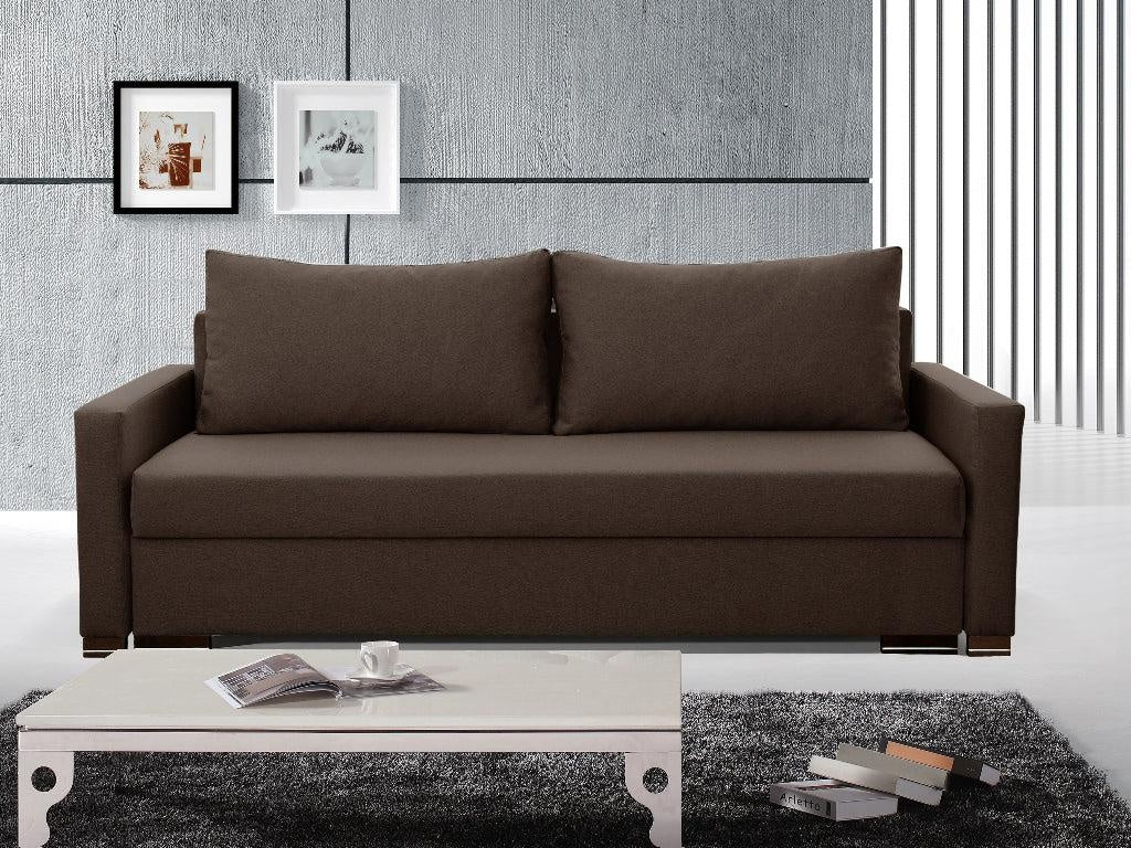 SOFA BED AMY 226cm CHOICE OF 9 COLORS / BONELL SPRINGS + FOAMThe couch is made of high-quality materials. Its solid frame is made of solid wood and furniture board.The seat and backrest are made of a first-class pin and BONEL type springs, which makes it