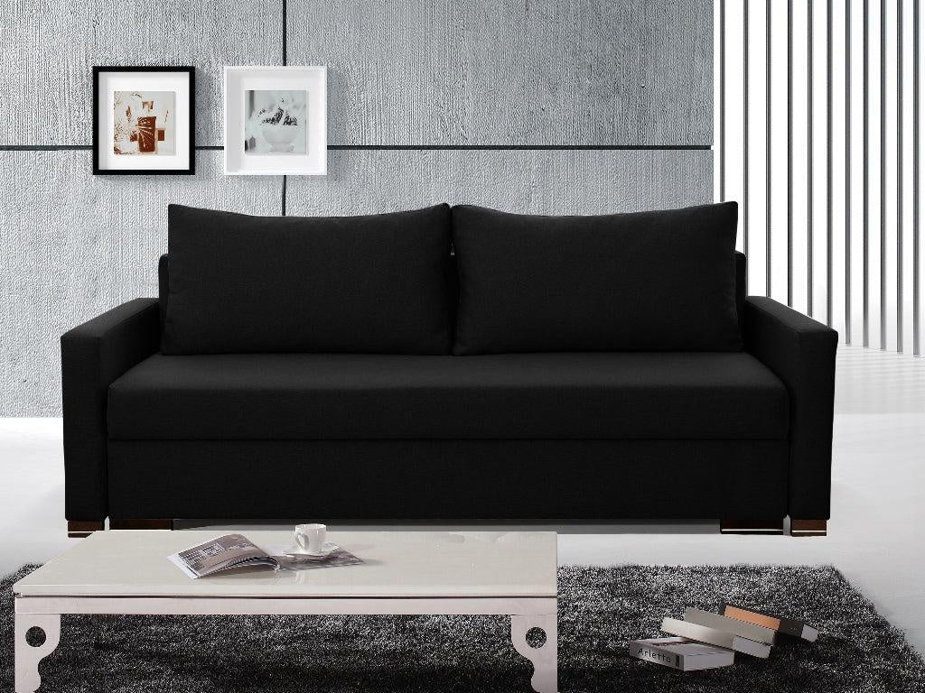 SOFA BED AMY 226cm CHOICE OF 9 COLORS / BONELL SPRINGS + FOAMThe couch is made of high-quality materials. Its solid frame is made of solid wood and furniture board.The seat and backrest are made of a first-class pin and BONEL type springs, which makes it