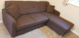 CORNER SOFA BED MILLI HUGO 28 BROWN 220cm / SPRINGS + FOAMMADE IN HUGO FABRIC CLICK HEREWavy springs ✔ Easy to turn it into bed ✔ Storage space✔ Wooden legs ✔ Dimensions: W: 220cm D:165cm, H of seat 42cmAnna Furniture