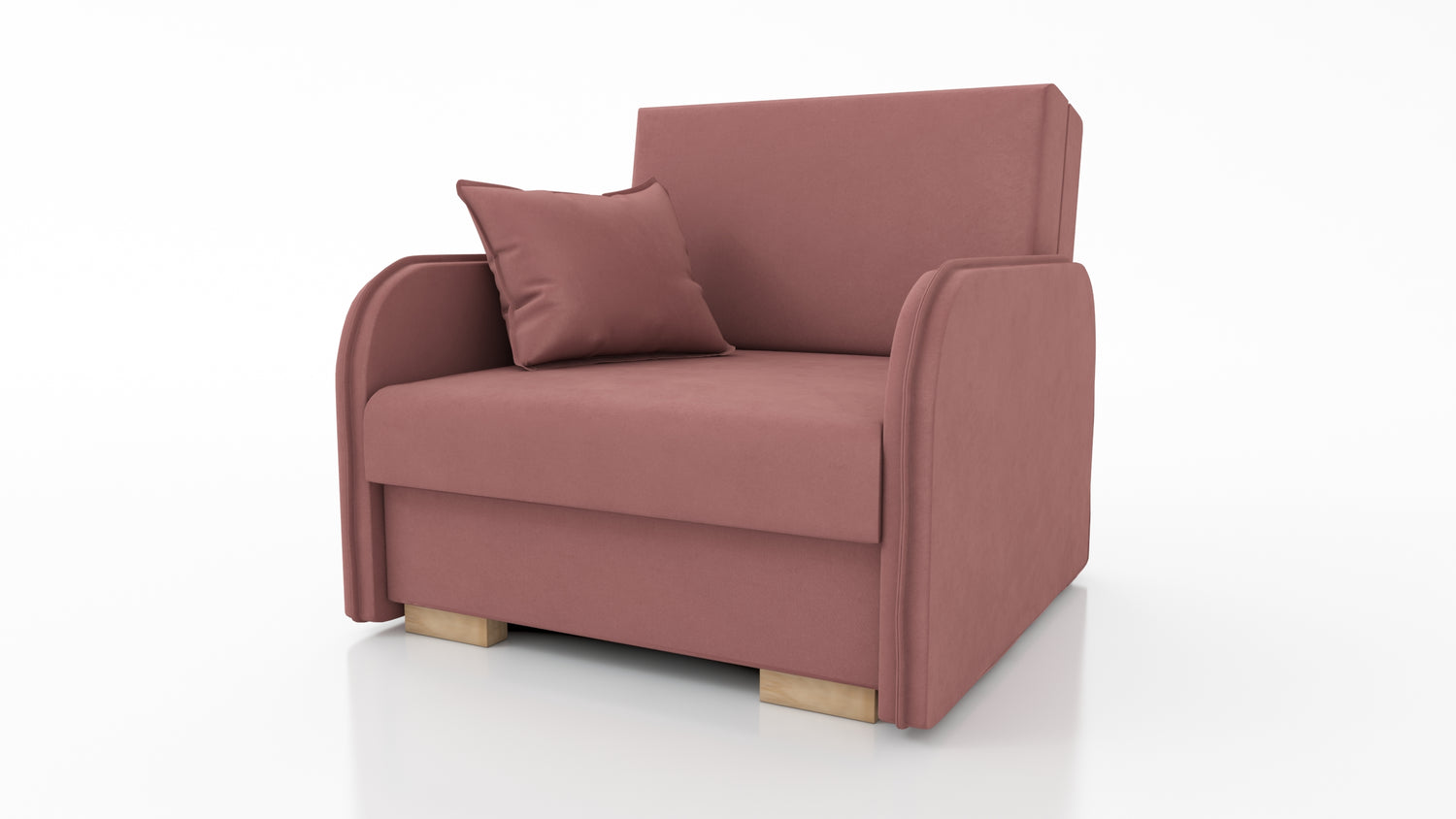 SINGLE SOFA BED GOLDY 90CM / FOAMBERLIN FABRIC CLICK HEREJASMINE FABRIC CLICK HERE EASY CLEAN FABRICMONOLITH FABRIC CLICK HERE STAIN RESISTANTKRONOS FABRIC CLICK HERE EASY CLEAN FABRICThe sofa is made of a wooden frame, the seat is made of PUR T30 / 42 fo