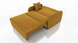 2 SEATER SOFA BED GOLDY 124CM EASY CLEAN FABRIC / SPRINGS + FOAMDimensions : width 124 cm height to the seat 38 cm side height 60 cm depth 100 cm seat depth 65 cm over sleeping 113/195 cm(no possibility to change dimensions) +/- 3BERLIN FABRIC CLICK HEREJ