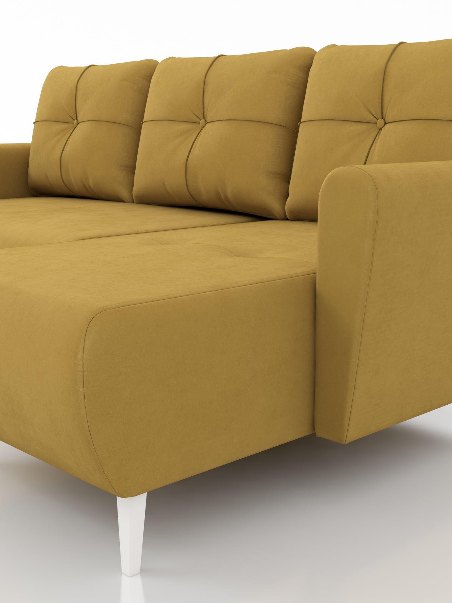 CORNER SOFA BED MONE UNIVERSAL 228cm EASY CLEAN FABRIC CHOICE OF COLOR / BONELL SPRINGS + FOAMTHIS MODEL IS UNIVERSAL WHICH MEANS YOU CAN CHOOSE CORNER SIDE DURING ASSEMBLYSpecification:- EASY CLEAN FABRIC (JASMINE AND KRONOS)- free-standing furniture uph