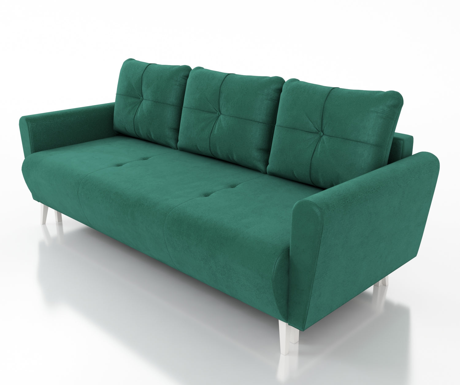 SOFA BED MONE CHOICE OF COLOR 221CM SEASY CLEAN FABRIC / BONELL SPRINGS + FOAMSofa dimensions: sleeping area 135/191 cm width 221 cm depth 96 cm height to the seat 44 cm height of the legs 13 cmSpecification: EASY CLEAN FABRIC free-standing furniture upho