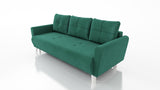 SOFA BED MONE CHOICE OF COLOR 221CM SEASY CLEAN FABRIC / BONELL SPRINGS + FOAMSofa dimensions: sleeping area 135/191 cm width 221 cm depth 96 cm height to the seat 44 cm height of the legs 13 cmSpecification: EASY CLEAN FABRIC free-standing furniture upho