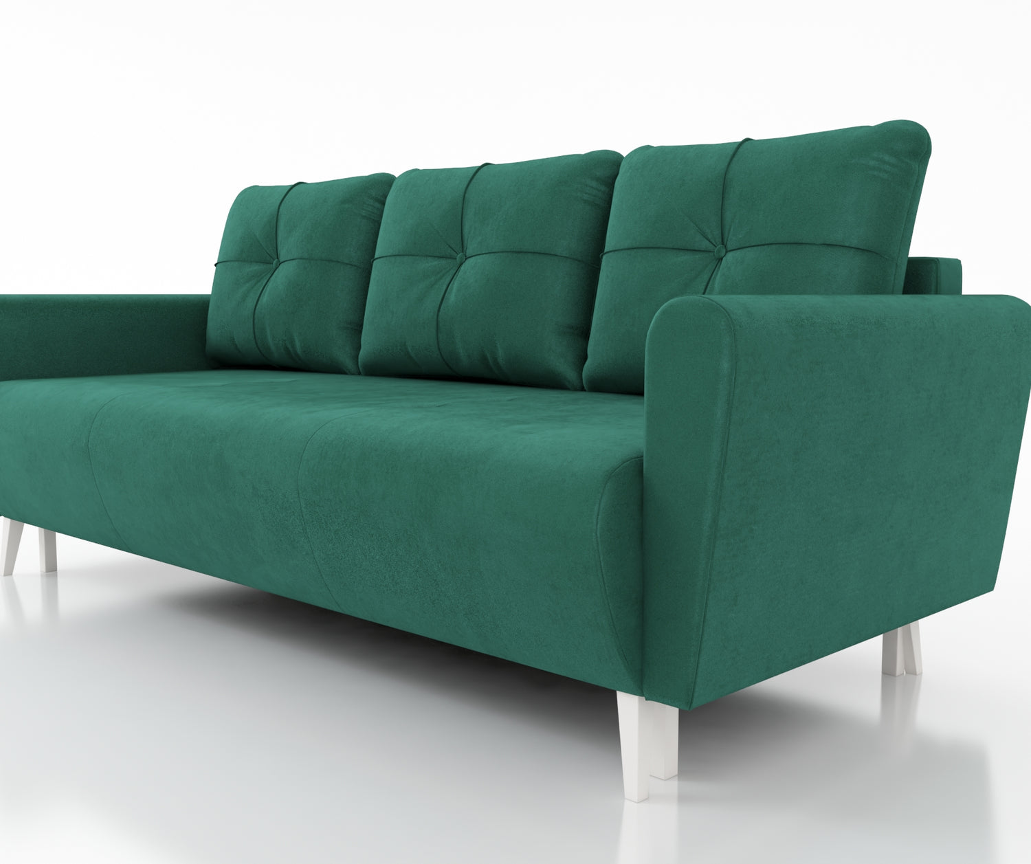 SOFA BED MONE CHOICE OF COLOR 221CM SEASY CLEAN FABRIC / BONELL SPRINGS + FOAMSofa dimensions: sleeping area 135/191 cm width 221 cm depth 96 cm height to the seat 44 cm height of the legs 13 cmSpecification: EASY CLEAN FABRIC free-standing furniture upho