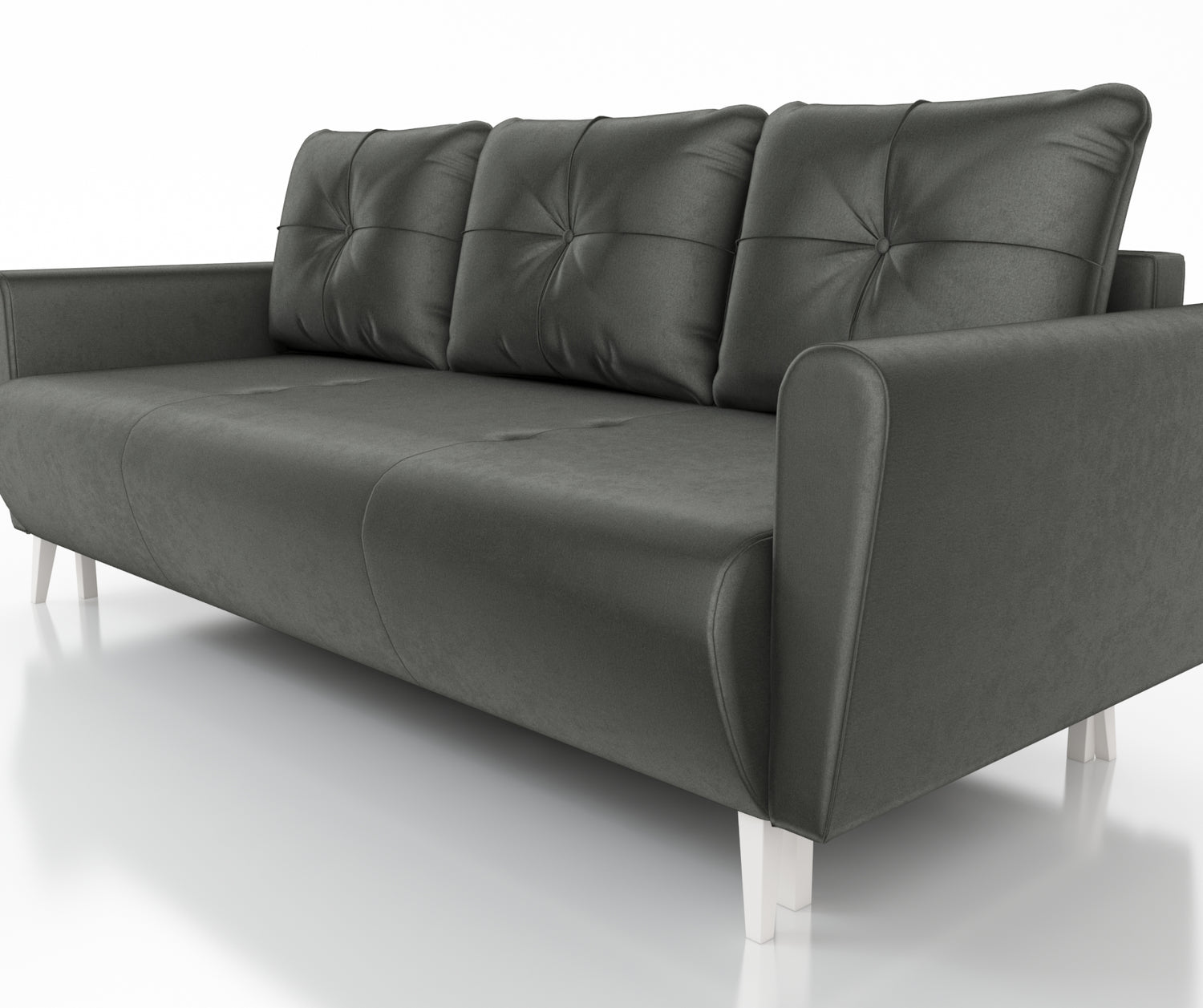 SOFA BED MONE CHOICE OF COLOR 221CM SEASY CLEAN FABRIC / BONELL SPRINGS + FOAMSofa dimensions: sleeping area 135/191 cm width 221 cm depth 96 cm height to the seat 44 cm height of the legs 13 cmSpecification: EASY CLEAN FABRIC free-standing furniture upho