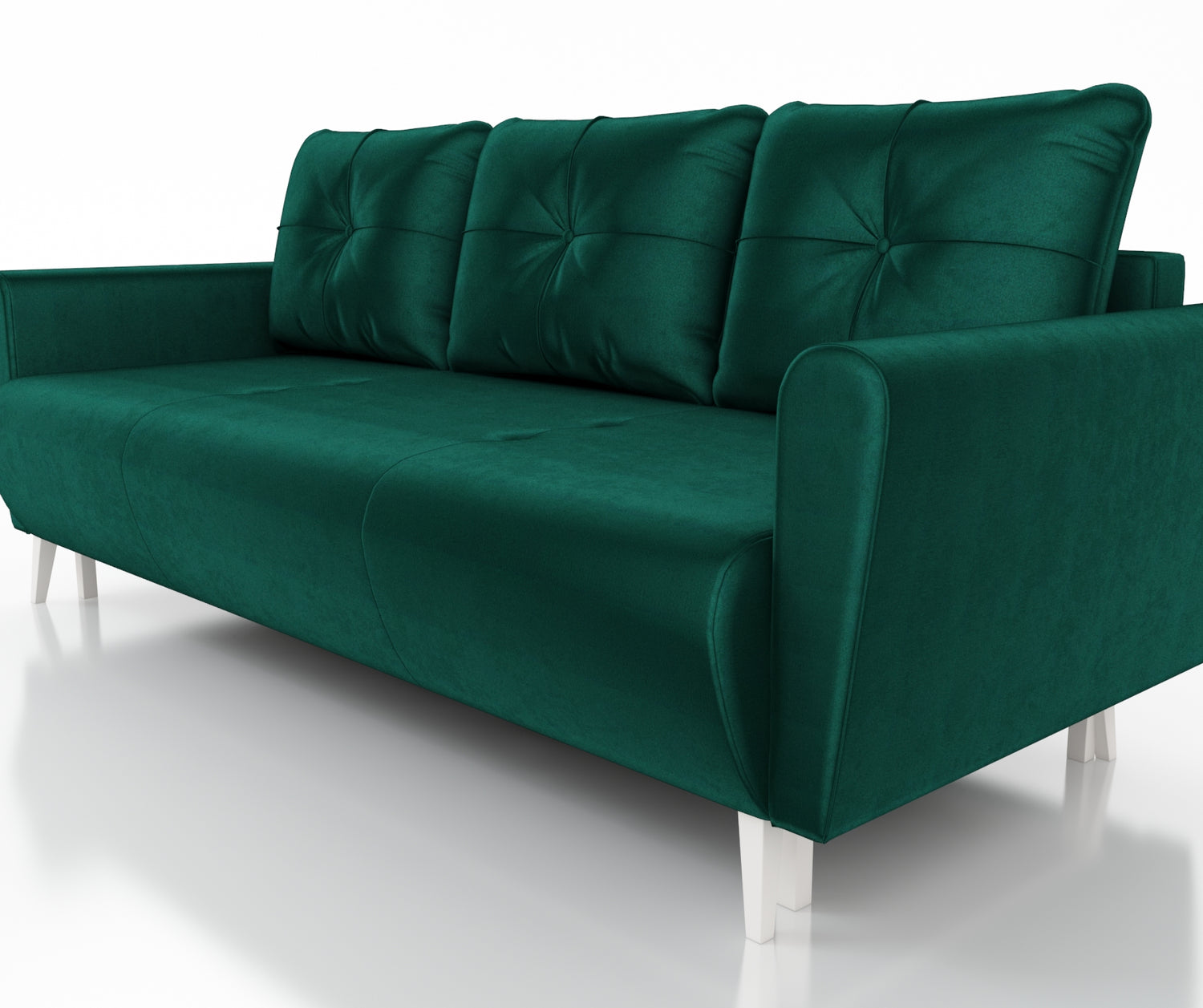 SOFA BED MONE CHOICE OF COLOR 221CM SEASY CLEAN FABRIC / BONELL SPRINGS + FOAMSofa dimensions: sleeping area 135/191 cm width 221 cm depth 96 cm height to the seat 44 cm height of the legs 13 cmSpecification: EASY CLEAN FABRIC free-standing furniture upho