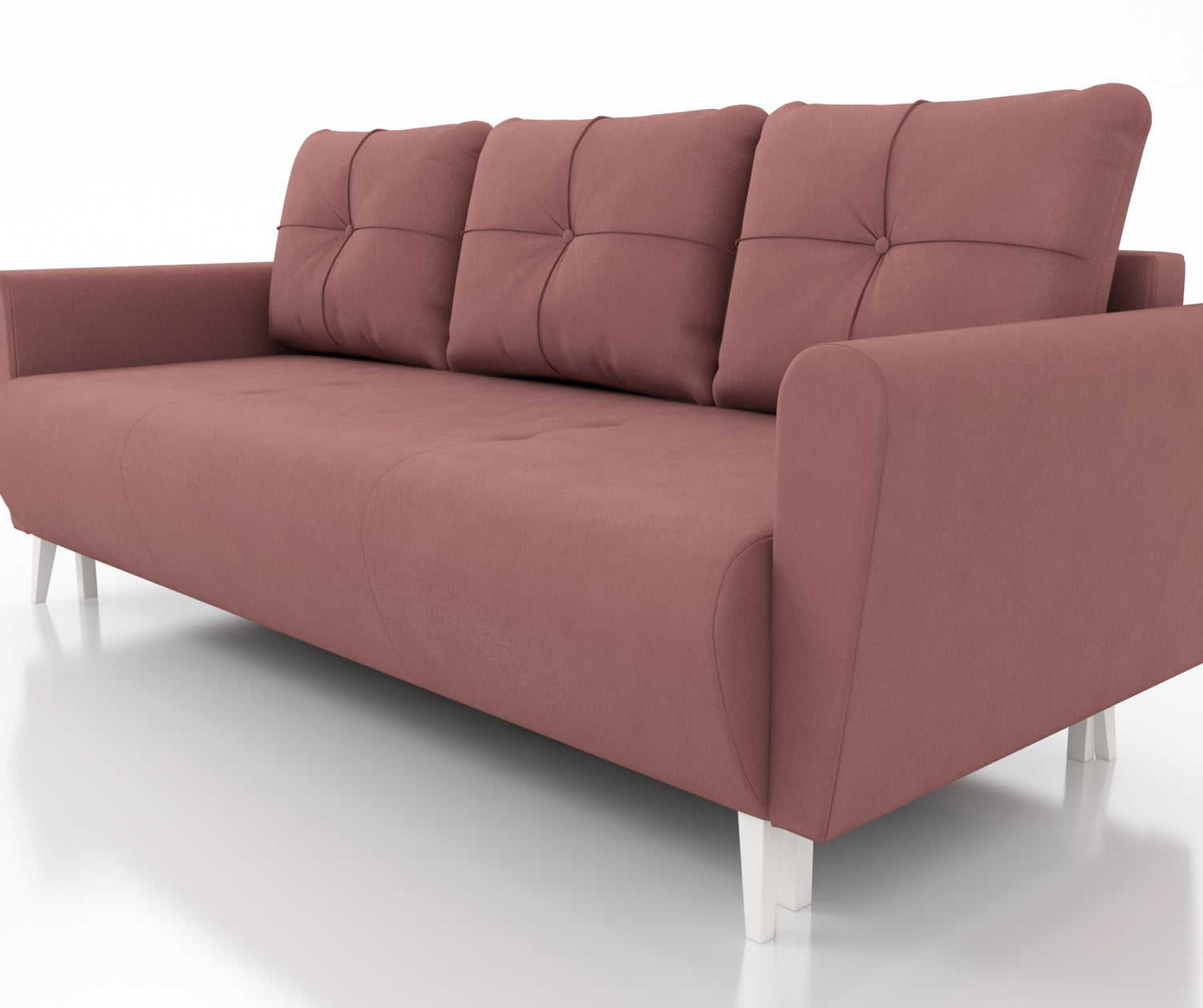 SOFA BED MONE CHOICE OF COLOR 221CM SEASY CLEAN FABRIC / BONELL SPRINGS + FOAMSofa dimensions: sleeping area 135/191 cm width 221 cm depth 96 cm height to the seat 44 cm height of the legs 13 cmSpecification: EASY CLEAN FABRIC free-standing furniture upho