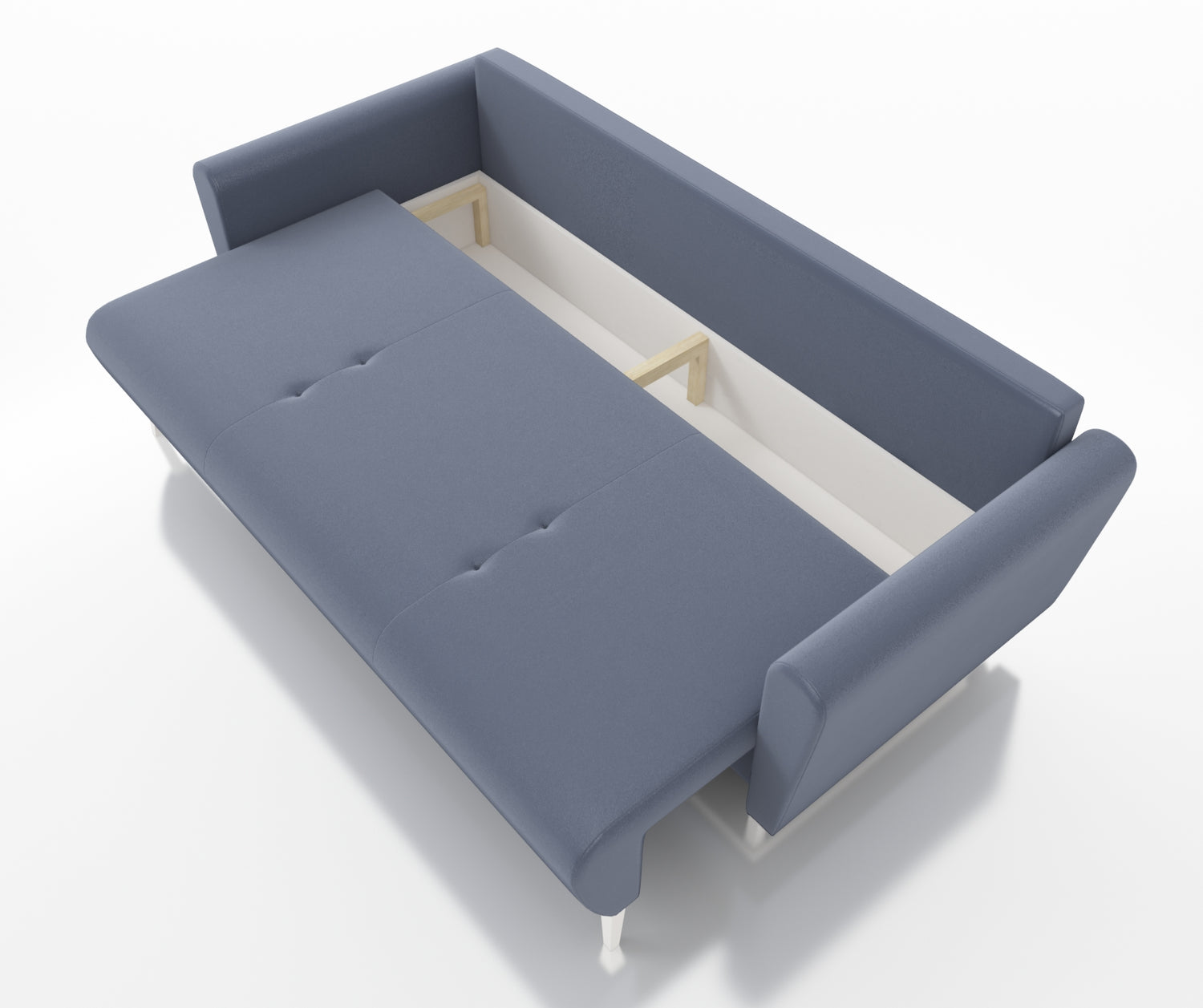 SOFA BED MONE CHOICE OF COLOR 221CM SEASY CLEAN FABRIC / BONELL SPRINGS + FOAMSofa dimensions: sleeping area 135/191 cm width 221 cm depth 96 cm height to the seat 44 cm height of the legs 13 cmSpecification: EASY CLEAN FABRIC free-standing furniture upho