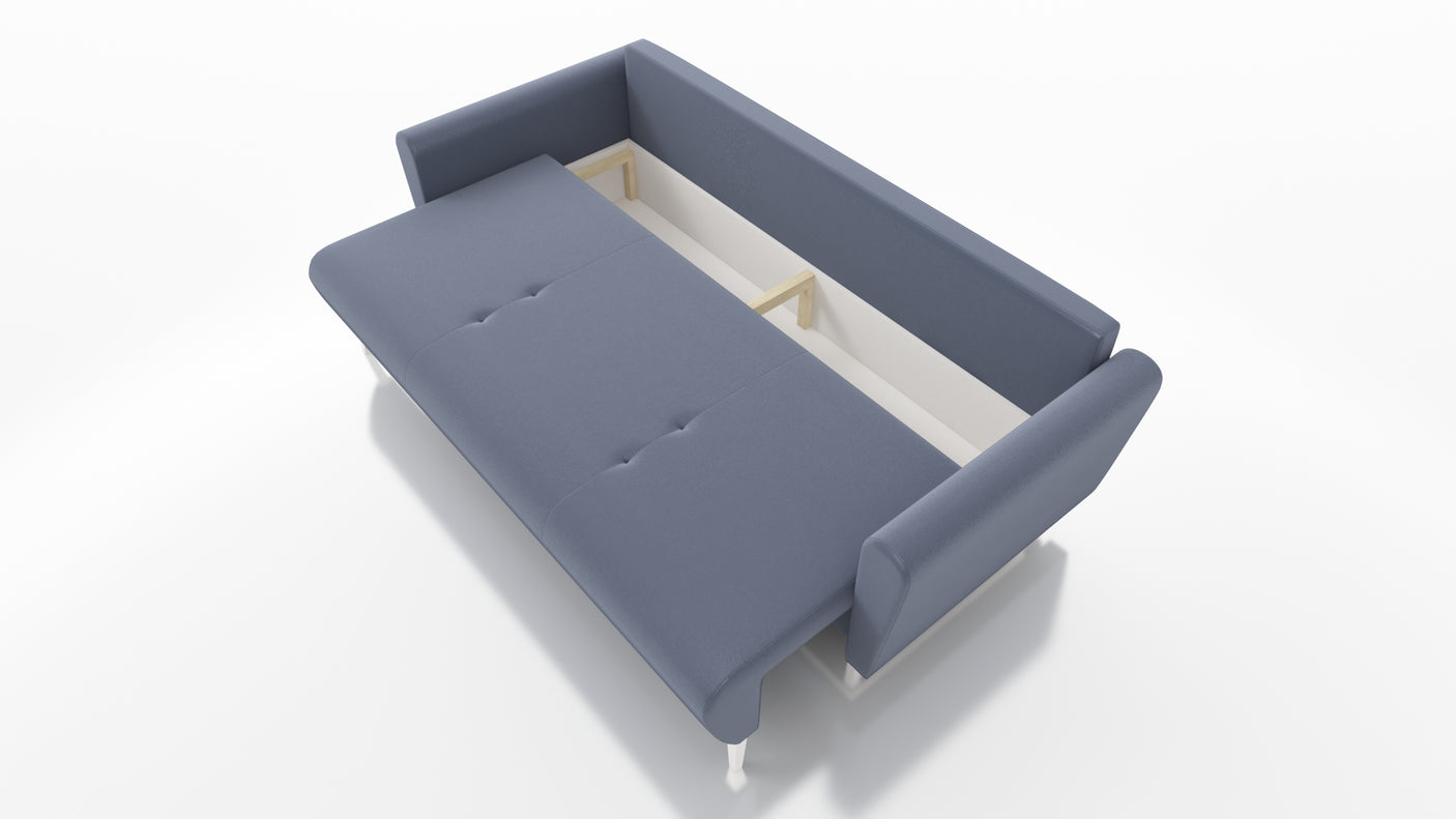SOFA BED MONE CHOICE OF COLOR 221CM SEASY CLEAN FABRIC / BONELL SPRINGS + FOAMSofa dimensions: sleeping area 135/191 cm width 221 cm depth 96 cm height to the seat 44 cm height of the legs 13 cmSpecification: EASY CLEAN FABRIC free-standing furniture upho