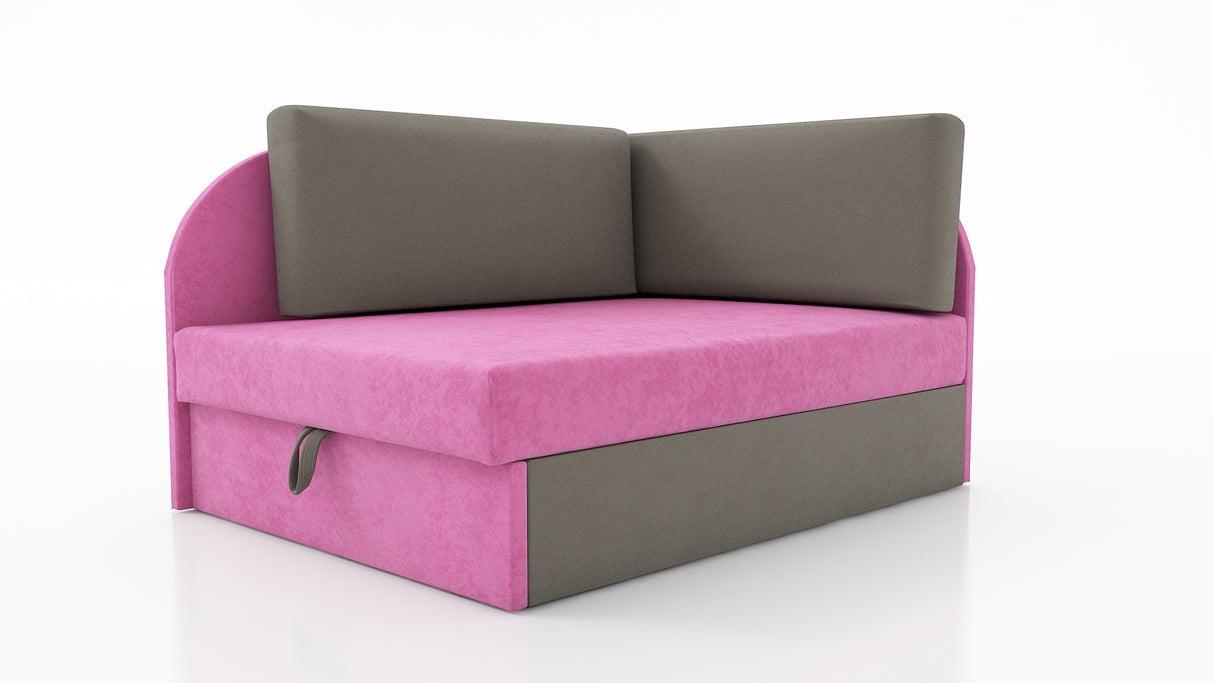 UNIVERSAL CORNER SOFA BED KUBUS CUBE Children room CHOICE OF COLORSTHIS MODEL IS UNIVERSAL WHICH MEANS YOU CAN CHOOSE CORNER SIDE DURING ASSEMBLYCHILDREN CORNER SOFA BEDSOFKA NAROZNIK TAPCZANIK DZIECIECY - depth 77 cm- width 106 cm- height with bacon 50 c