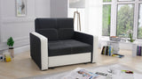SINGLE SOFA BED BELLA I 108CM / FOAMAmerican single sofa BELLA I comfortable sleeping function made of highly flexible polyurethane foam T30 / 42 the sofa was made on a wooden skeleton automatic machine - facilitating unfolding thanks to which we can quic