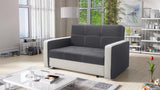 TWO SEATER SOFA BED BELLA II 137CM / SPRINGS + FOAMDimensions :- width 137 cm- height 85 cm- depth 95 cm- area sleeping 113/195 cm +/- 3The sofa is made on a wooden skeleton, the seat uses corrugated springs and PUR T30 / 42 foam. The sofa is unfolded usi
