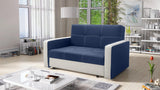 TWO SEATER SOFA BED BELLA II 137CM / SPRINGS + FOAMDimensions :- width 137 cm- height 85 cm- depth 95 cm- area sleeping 113/195 cm +/- 3The sofa is made on a wooden skeleton, the seat uses corrugated springs and PUR T30 / 42 foam. The sofa is unfolded usi