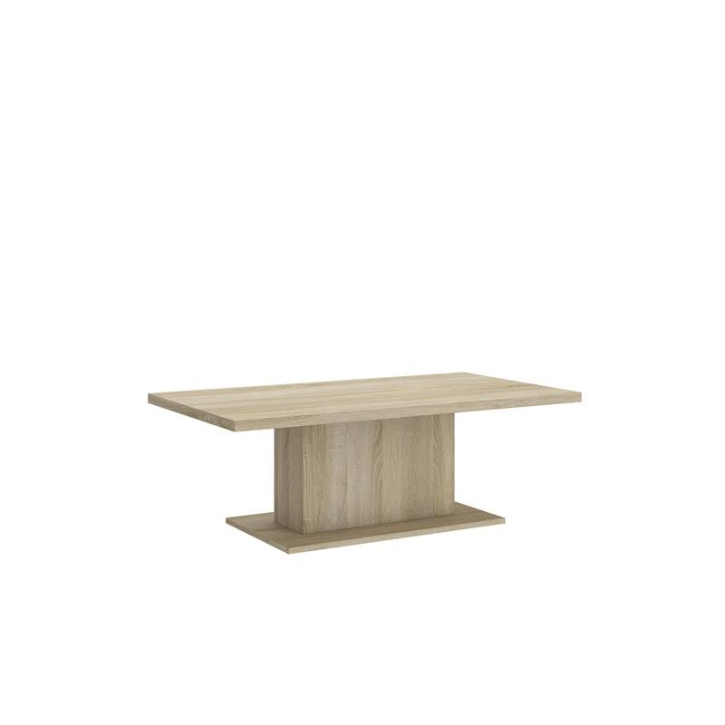 COFFEE TABLE BRISTOL SONOMA 110X60CMTable dimensionwid. 110 cm / dep. 60 cm / height 43 cmExecution: base made of white laminated board, 16mm thick The table top is 28mm thick, white.UncategorizedAnna Furniture