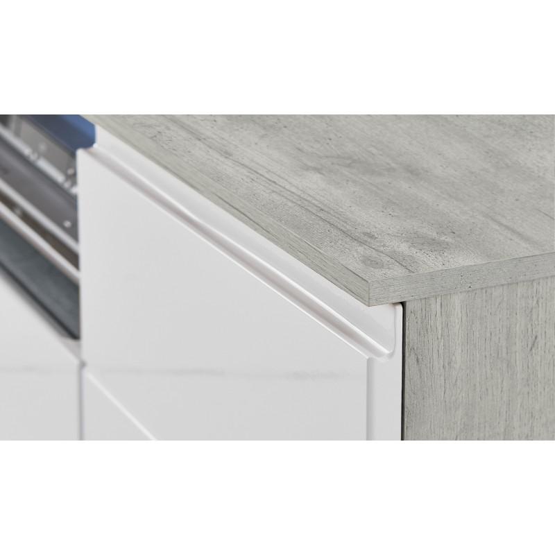 TV STAND MEZZO 140CM GREY/WHITE GLOSS FRONTSDIMENSIONS: Depth: 35 cm Width: 140 cm Height: 45 cmThe universal look will meet the expectations of all those who value a combination of simplicity and elegance Minimalist design Handle-free fronts ensure comfo